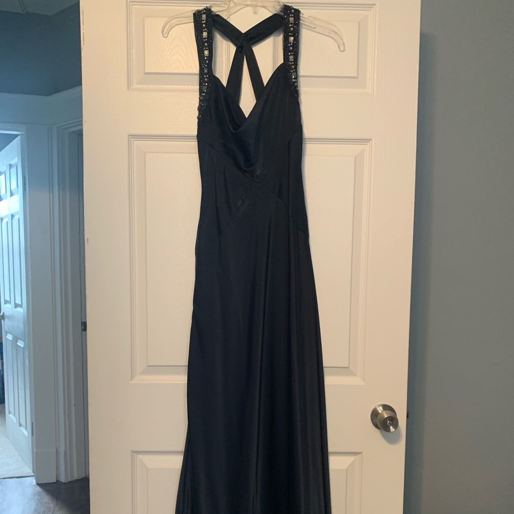BCBG navy formal gown size 0